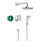 hansgrohe Croma Select E Complete Shower Set with Wall Mounted Shower Handset - 27294000 Large Image
