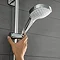 hansgrohe Croma Select E EcoSmart Multi 3 Spray Shower Slider Rail Kit 90cm - 26591400 Standard Lar