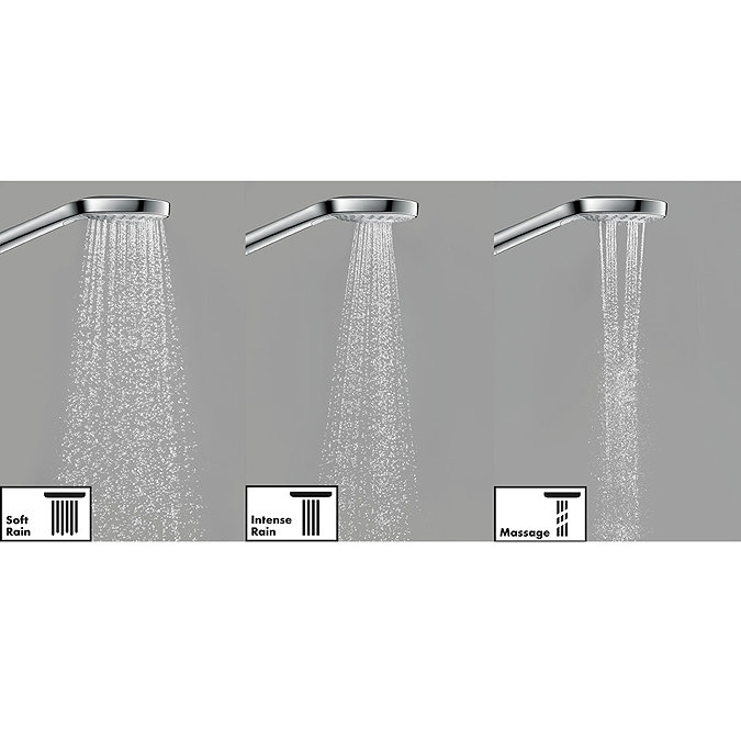 hansgrohe Croma Select E EcoSmart SemiPipe Multi with Thermostatic Shower Mixer - 27259400  Profile 