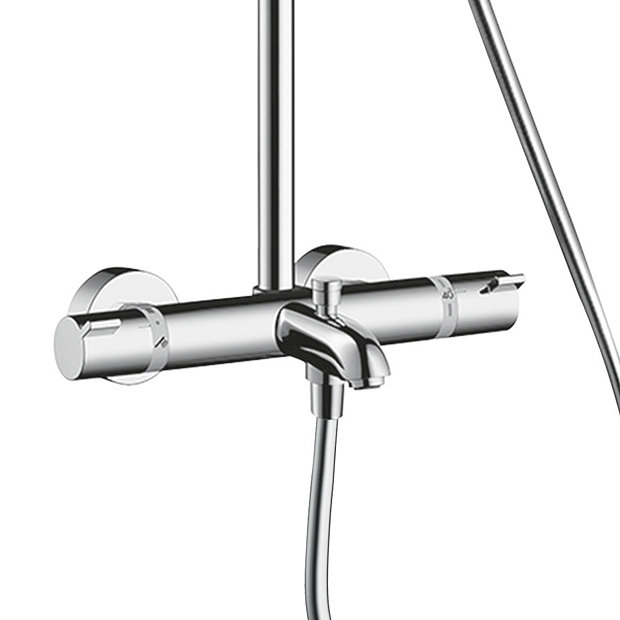 hansgrohe Croma Select E Showerpipe 180 Thermostatic Bath Shower Mixer ...