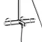 hansgrohe Croma Select E Showerpipe 180 Thermostatic Bath Shower Mixer - 27352400 Profile Large Ima