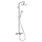 hansgrohe Croma Select E Showerpipe 180 Thermostatic Bath Shower Mixer - 27352400 Large Image