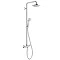 hansgrohe Croma Select E Showerpipe 180 Thermostatic Shower Mixer - 27256400 Large Image