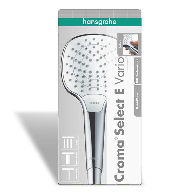 hansgrohe Croma Select E Vario 3 Spray Hand Shower 110 - 26812400  Newest Large Image