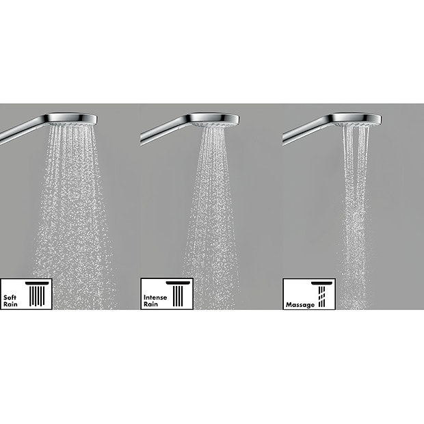 hansgrohe Croma Select S EcoSmart 9 l/min 3 Spray Hand Shower 110 - 26801400  Feature Large Image