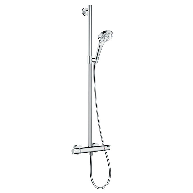 hansgrohe Croma Select S EcoSmart SemiPipe Multi with Thermostatic Shower Mixer - 27249400 Large Ima