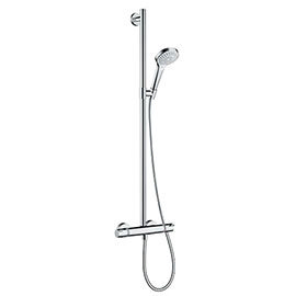hansgrohe Croma Select S SemiPipe Multi with Thermostatic Shower Mixer - 27247400 Medium Image