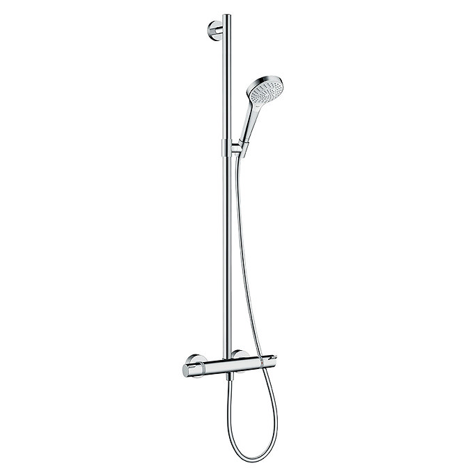hansgrohe Croma Select S SemiPipe Multi with Thermostatic Shower Mixer - 27247400 Large Image