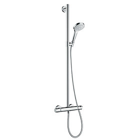 hansgrohe Croma Select S SemiPipe Multi with Thermostatic Shower Mixer - 27247400 Large Image