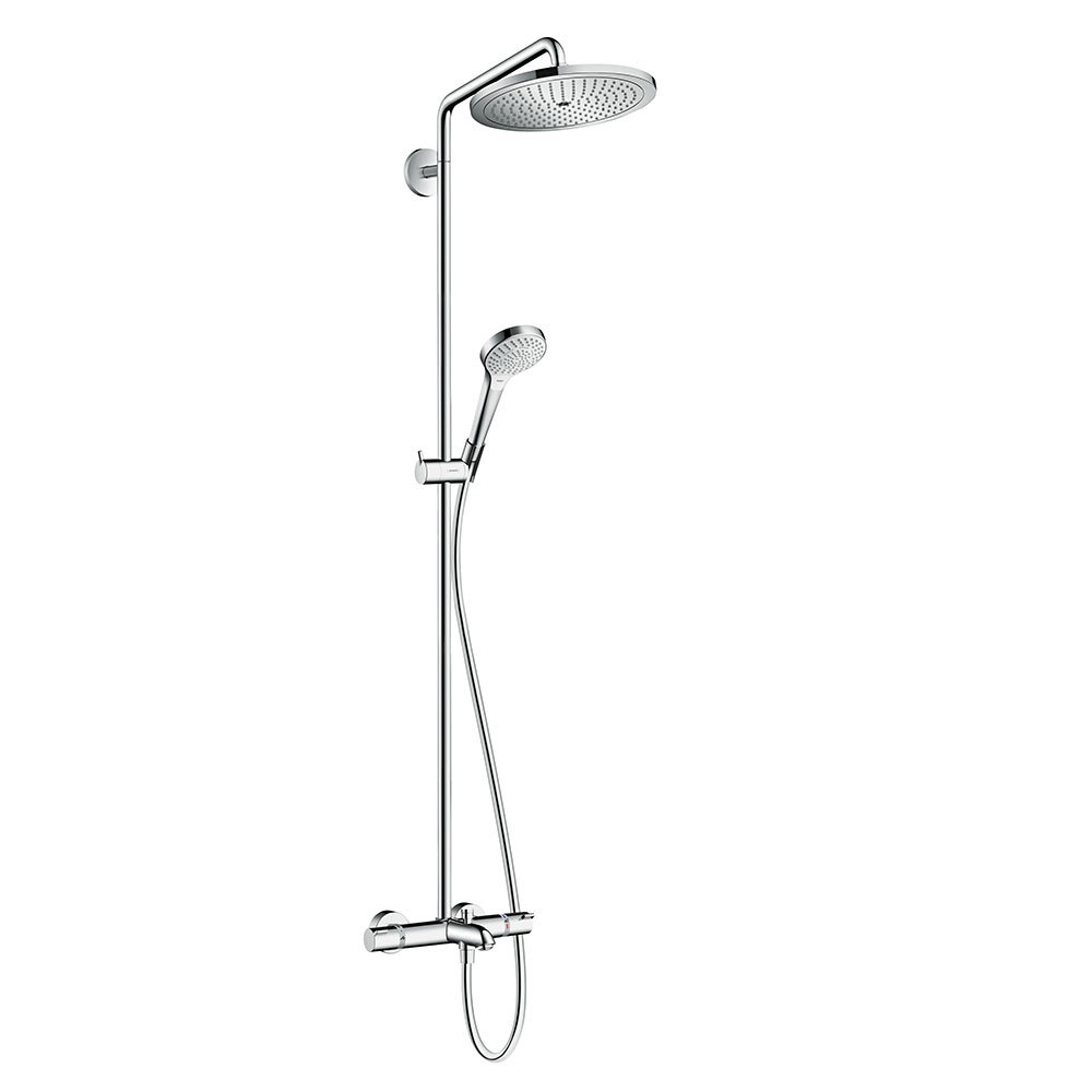 hansgrohe Croma Select S Showerpipe 280 Thermostatic Bath Shower Mixer ...