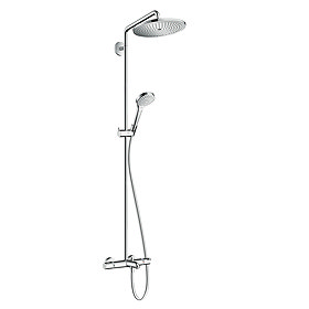 hansgrohe Croma Select S Showerpipe 280 Thermostatic Bath Shower Mixer - 26792000 Large Image