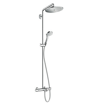 hansgrohe Croma Select S Showerpipe 280 Thermostatic Bath Shower Mixer - 26792000  Profile Large Ima