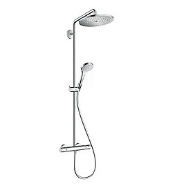 hansgrohe Croma Select S Showerpipe 280 Thermostatic Shower Mixer - 26790000 Large Image