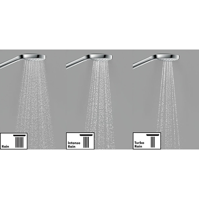 hansgrohe Croma Select S Vario 3 Spray Hand Shower 110 - 26802400  In Bathroom Large Image