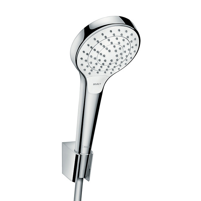hansgrohe Croma Select S Vario 3 Spray Handshower with Holder & 1600mm Hose - 26411400 Large Image