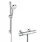 Hansgrohe Croma Select S Vario Thermostatic Shower System with 65cm Shower Slider Rail Kit - 2701340