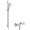 Hansgrohe Croma Select S Vario Thermostatic Shower System with 90cm Shower Slider Rail Kit - 2701440