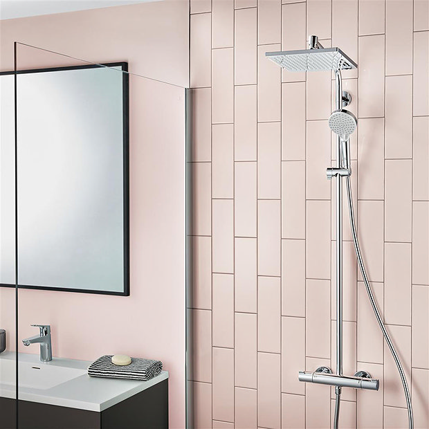 Hansgrohe Crometta E Ecosmart Showerpipe Modern Showers