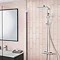 hansgrohe Crometta E EcoSmart Showerpipe 240 Thermostatic Shower Mixer - 27281000 Large Image