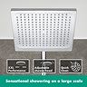 hansgrohe Crometta E Showerpipe 240 Thermostatic Shower Mixer - 27271000  Feature Large Image