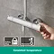 hansgrohe Crometta E Showerpipe 240 Thermostatic Shower Mixer - 27271000  Standard Large Image