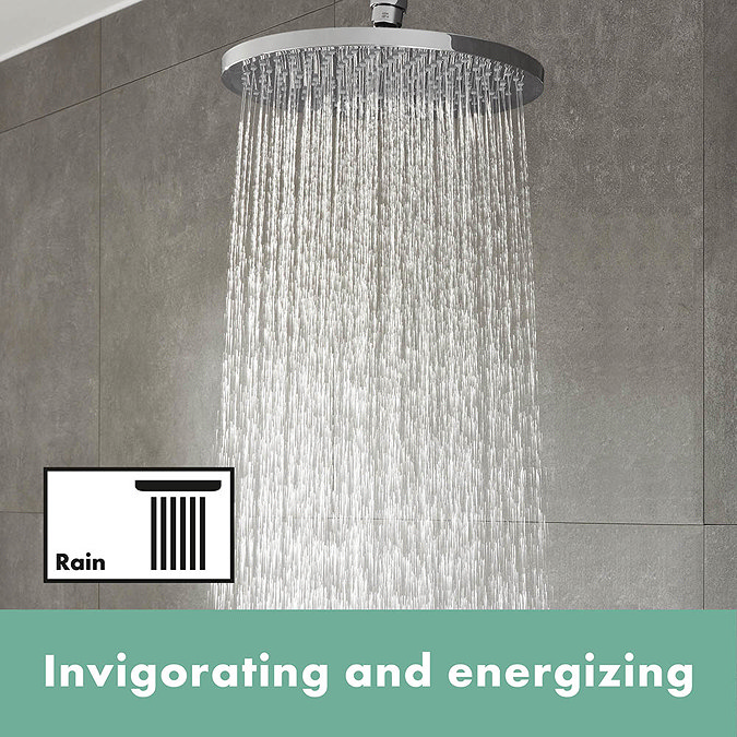 hansgrohe Crometta S 240 1 Spray Shower Head - 26723000  In Bathroom Large Image