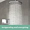 hansgrohe Crometta S 240 1 Spray Shower Head - 26723000  In Bathroom Large Image