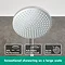 hansgrohe Crometta S EcoSmart Showerpipe 240 Thermostatic Shower Mixer - 27268000  Feature Large Ima