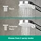 hansgrohe Crometta S Low Pressure 240 1 Spray Shower Head - 26725000  Feature Large Image