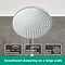 hansgrohe Crometta S Showerpipe 240 1 Jet with Thermostatic Bath Mixer - 27320000 Profile Large Image