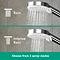 hansgrohe Crometta S Showerpipe 240 1 Jet with Thermostatic Bath Mixer - 27320000 Feature Large Image
