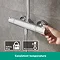 hansgrohe Crometta S Showerpipe 240 1 Jet with Thermostatic Bath Mixer - 27320000 Standard Large Image