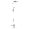 hansgrohe Crometta S Showerpipe 240 1 Jet with Thermostatic Bath Mixer - 27320000 Large Image