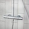 hansgrohe Crometta S Showerpipe 240 Thermostatic Shower Mixer - 27267000  Newest Large Image