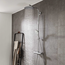 hansgrohe Crometta S Showerpipe 240 Thermostatic Shower Mixer