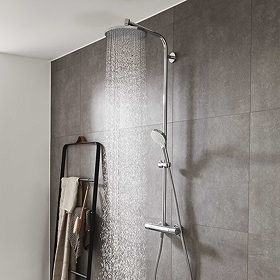 hansgrohe Crometta S Showerpipe 240 Thermostatic Shower Mixer