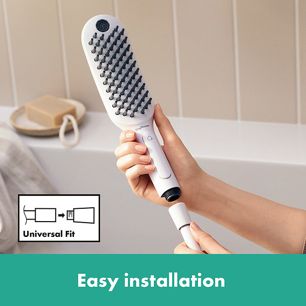 hansgrohe DogShower 3-Spray Dog Shower Handset - Matt White  In Bathroom Large Image