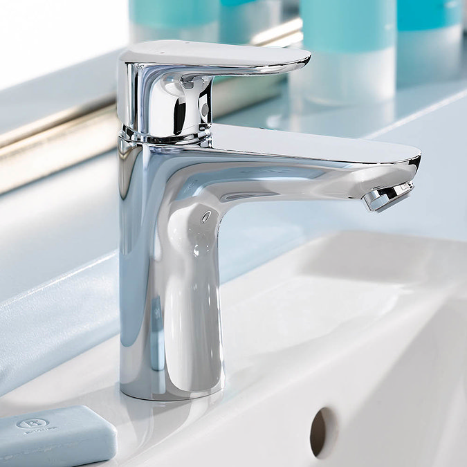 Hansgrohe Ecos CoolStart L Single Lever Basin Mixer with Push-open Waste - 14043000 Profile Large I
