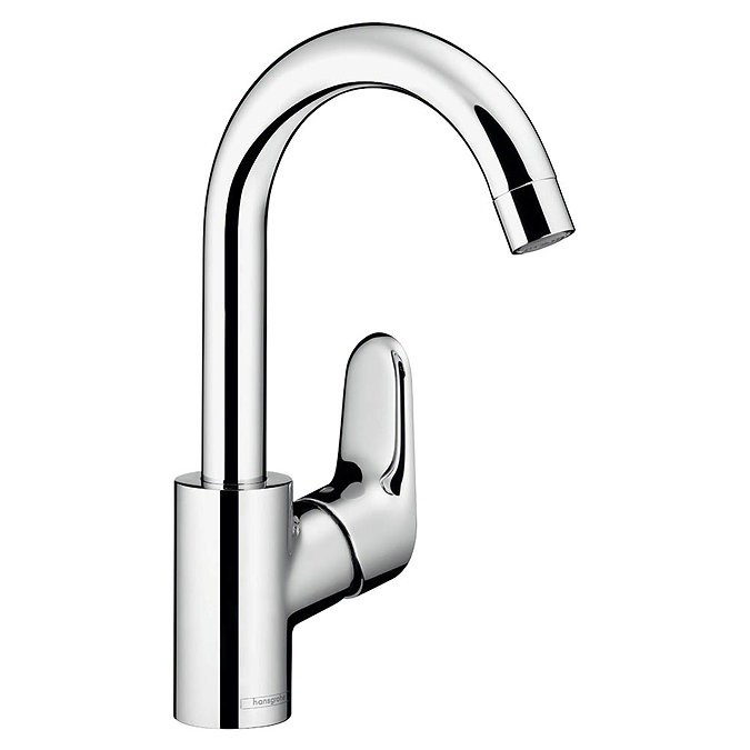 Hansgrohe Ecos Single Lever Basin Mixer with Swivel Spout and Pop-up Waste - 14085000 Large Image