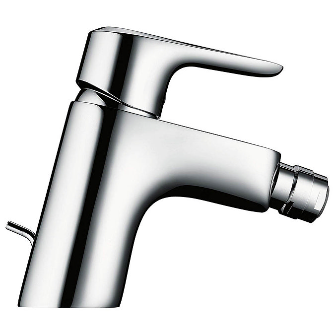 Hansgrohe Ecos Single Lever Bidet Mixer with Pop-up Waste - 14082000  Profile Large Image