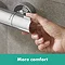 hansgrohe Ecostat 1001 CL Thermostatic Exposed Bath Shower Mixer - 13201000  Profile Large Image