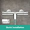 hansgrohe Ecostat 1001 CL Thermostatic Exposed Bath Shower Mixer - 13201000  Standard Large Image