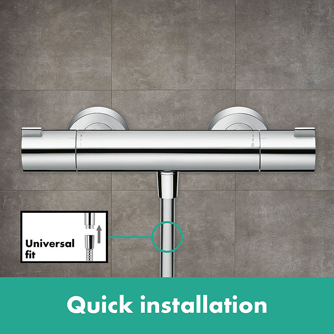 hansgrohe Ecostat 1001 CL Thermostatic Exposed Shower Mixer - 13211000  Profile Large Image