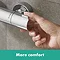 hansgrohe Ecostat 1001 CL Thermostatic Exposed Shower Mixer - 13211000  Standard Large Image