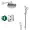 hansgrohe Ecostat E Square Complete Shower Set with Croma Select E Shower Slider Rail Kit Large Imag