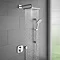 hansgrohe Ecostat E Square Complete Shower Set with Shower Slider Rail Kit Large Image