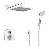 hansgrohe Ecostat E Square Complete Shower Set with Wall Mounted Shower Handset  additional Large Im