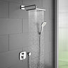 hansgrohe Ecostat E Square Complete Shower Set with Wall Mounted Shower Handset Large Image