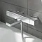 hansgrohe Ecostat E Thermostatic Exposed Bath Shower Mixer - 15774000 Profile Large Image