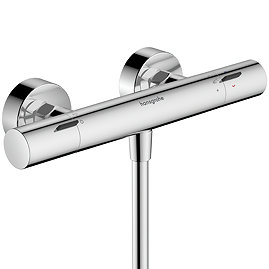 hansgrohe Ecostat Fine Thermostatic Exposed Shower Mixer - Chrome
